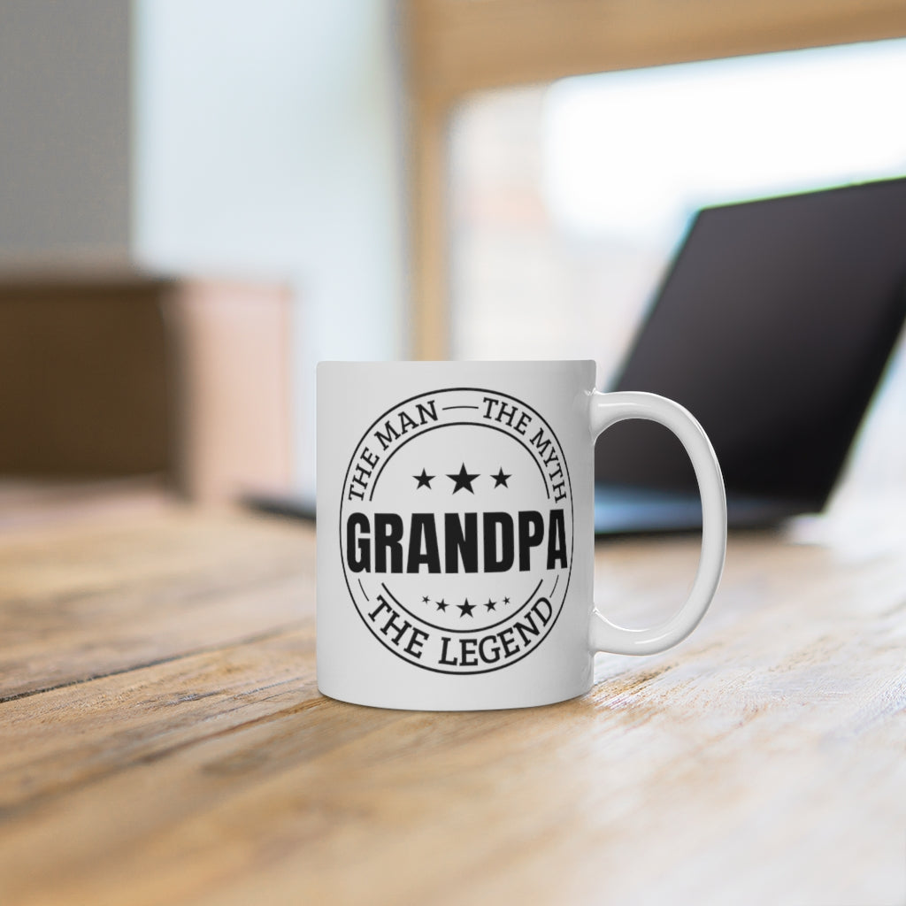 "The Man, Myth, Legend - Grandpa" Ceramic Mug