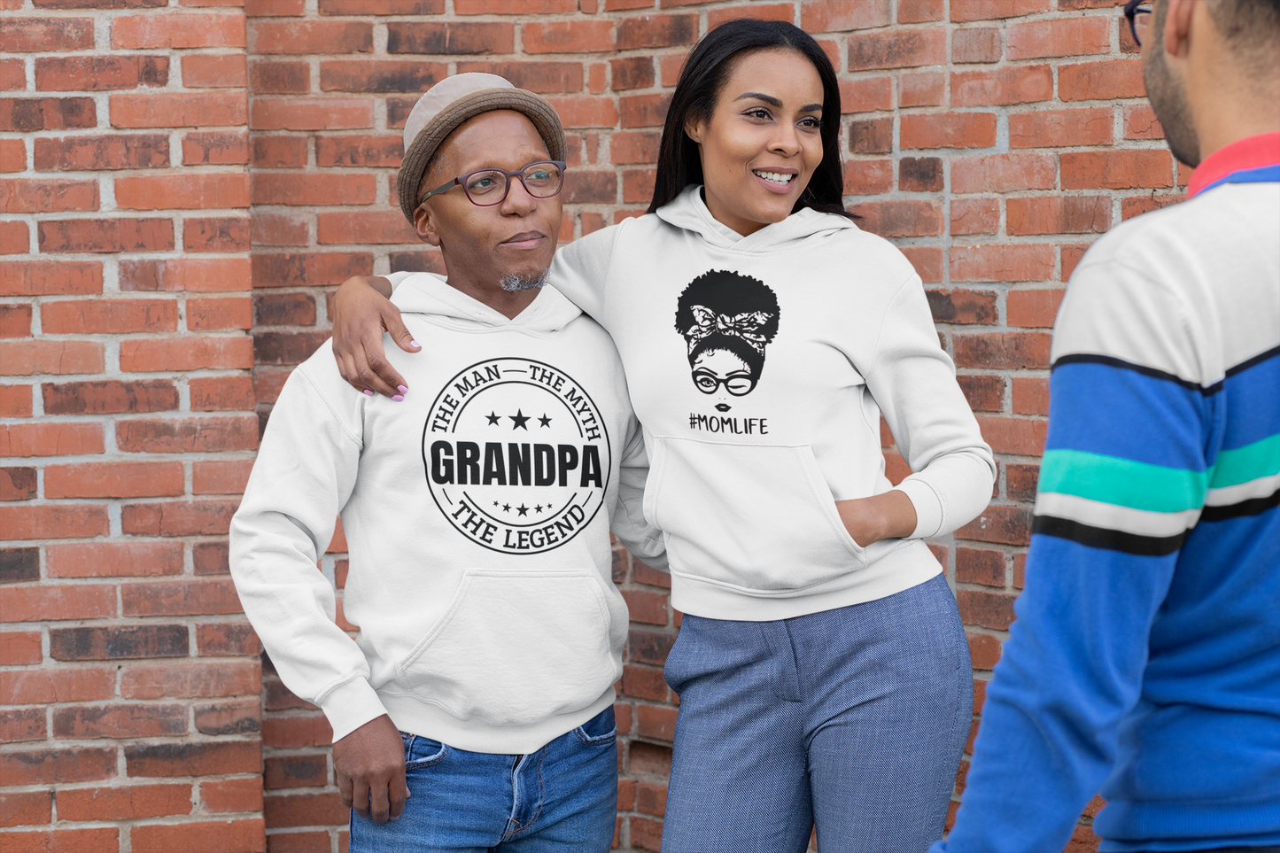 "The Man, Myth, Legend - Grandpa" Slim Fit Hoodie