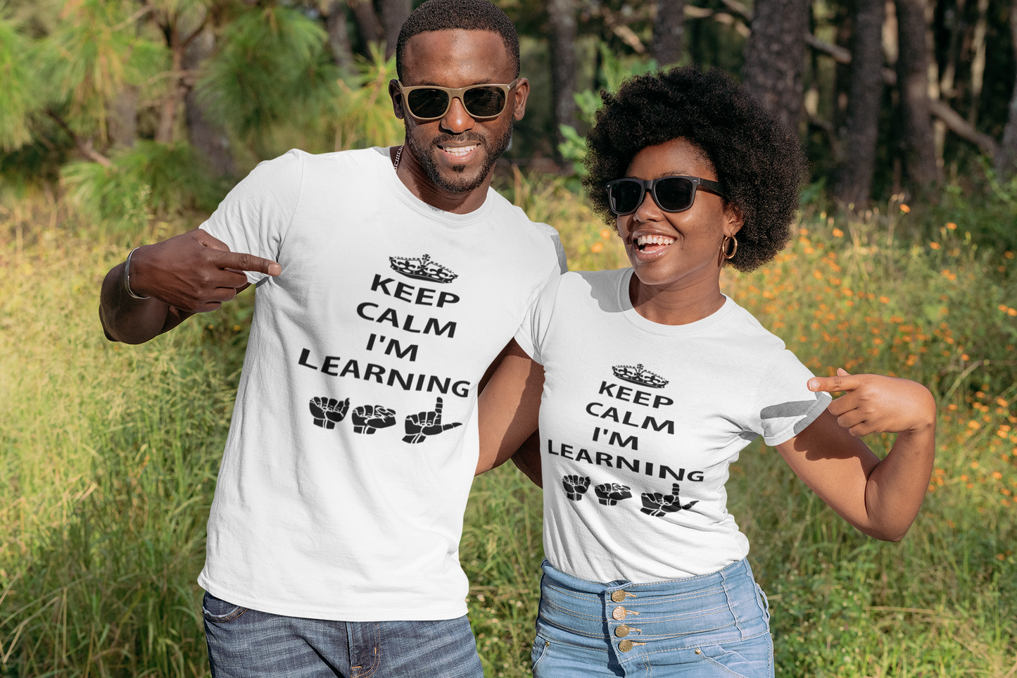 "Learning ASL" Unisex T-Shirt