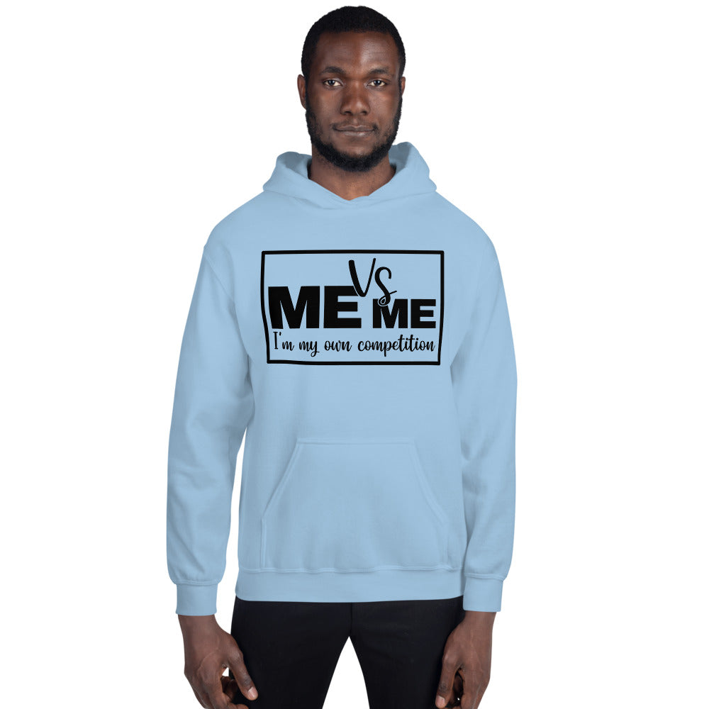 "Me vs Me" Slim Fit Unisex Hoodie