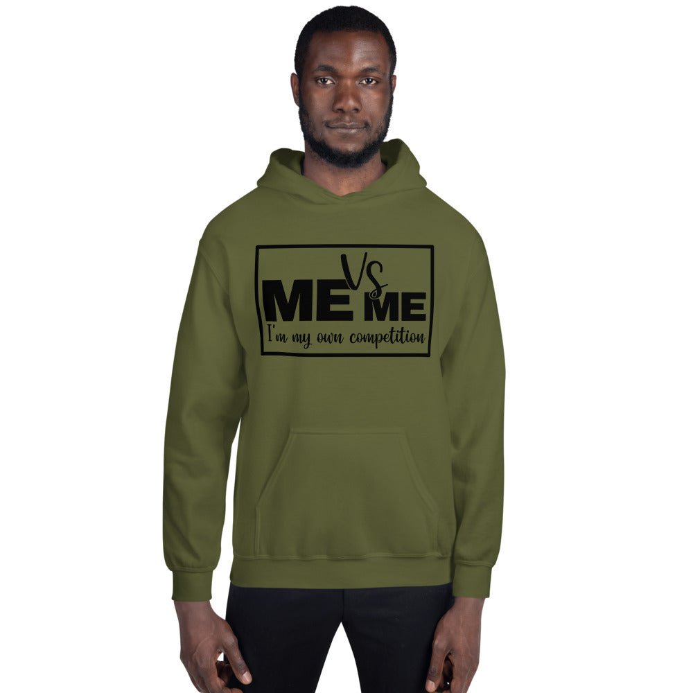 "Me vs Me" Slim Fit Unisex Hoodie