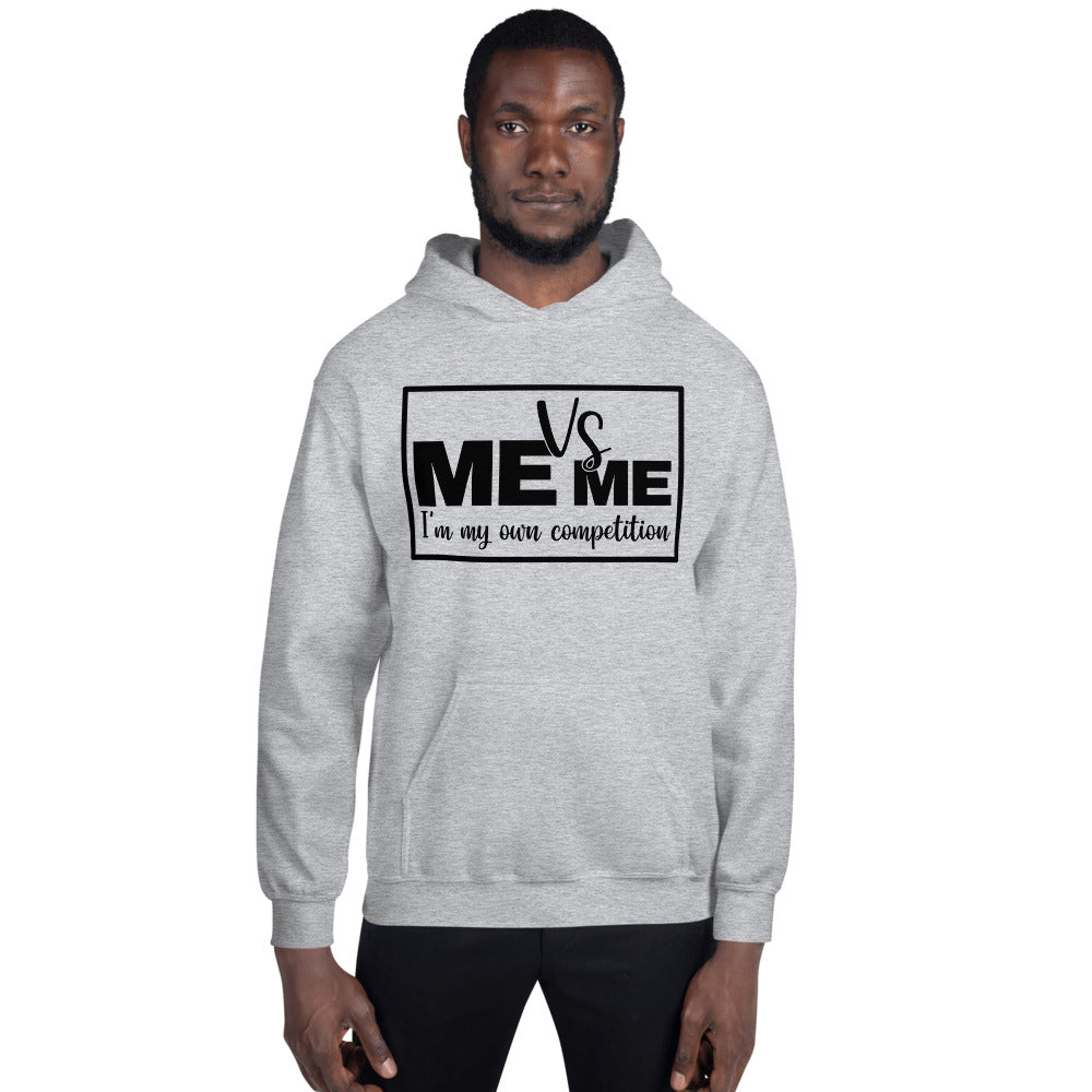 "Me vs Me" Slim Fit Unisex Hoodie