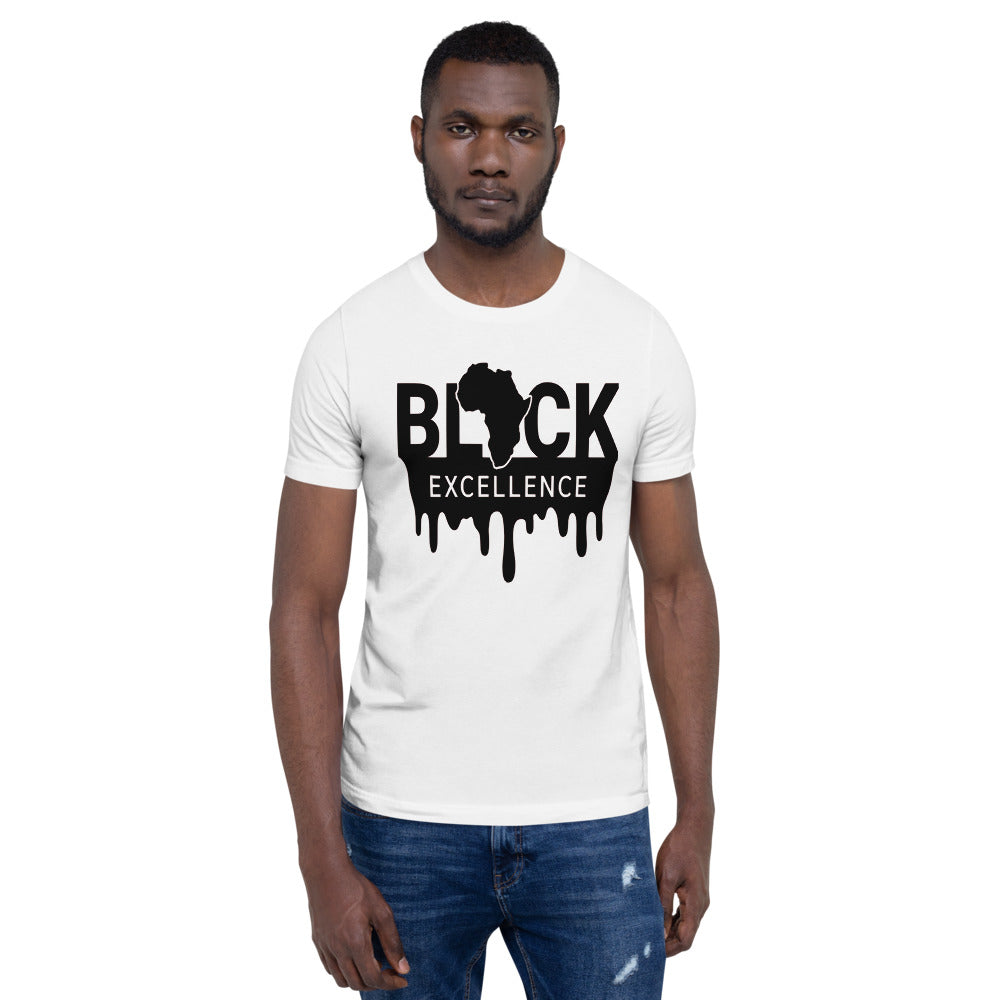 "Black Excellence" in Black Unisex T-Shirt